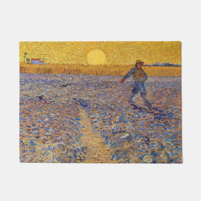 Vincent van Gogh - Sower met Setting Sun Deurmat (Voorkant)