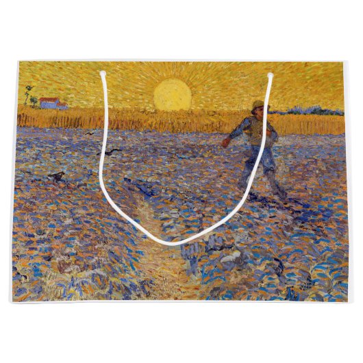Vincent van Gogh - Sower met Setting Sun Groot Cadeauzakje (Voorkant)