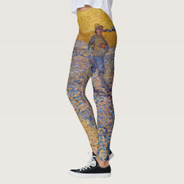 Vincent van Gogh - Sower met Setting Sun Leggings