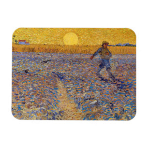 Vincent van Gogh - Sower met Setting Sun Magneet