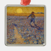 Vincent van Gogh - Sower met Setting Sun Metalen Ornament (Voorkant)