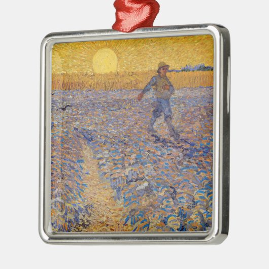 Vincent van Gogh - Sower met Setting Sun Metalen Ornament (Links)