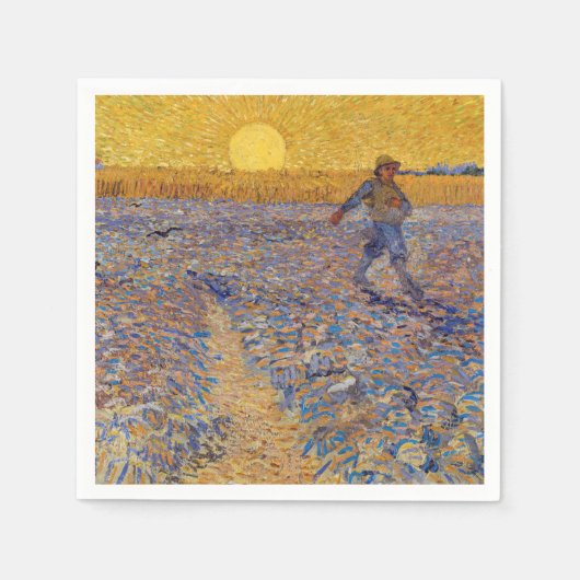 Vincent van Gogh - Sower met Setting Sun Servet (Voorkant)