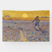Vincent van Gogh - Sower met Setting Sun Spandoek (Horizontaal)