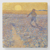 Vincent van Gogh - Sower met Setting Sun Stenen Onderzetter (Voorkant)