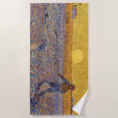 Vincent van Gogh - Sower met Setting Sun Strandlaken (Voorkant)
