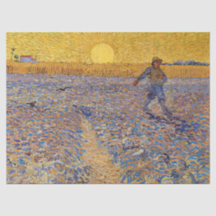 Vincent van Gogh - Sower met Setting Sun Tissuepapier