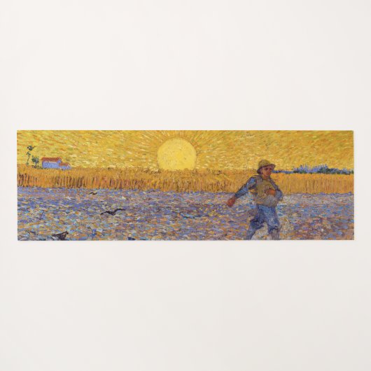 Vincent van Gogh - Sower met Setting Sun Yogamat (Achterkant (horizontaal))