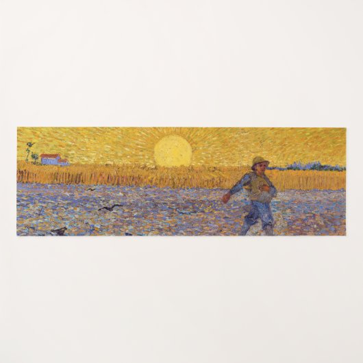 Vincent van Gogh - Sower met Setting Sun Yogamat (Voorkant (horizontaal))