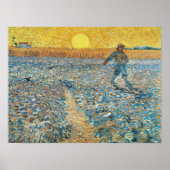 Vincent Van Gogh  Sower op Sunset Poster (Voorkant)