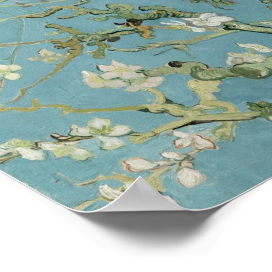 Vincent van Gogh, Sprig of Flowering Almond Poster (Hoek)