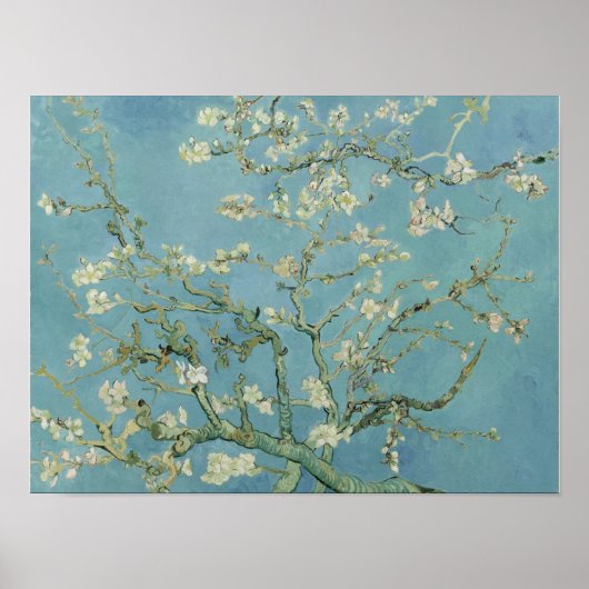 Vincent van Gogh, Sprig of Flowering Almond Poster (Voorkant)
