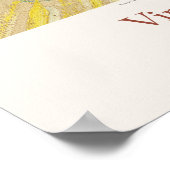 Vincent Van Gogh Sprig van de bloeiende Amandelkun Poster (Hoek)