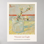 Vincent Van Gogh Sprig van de bloeiende Amandelkun Poster (Voorkant)