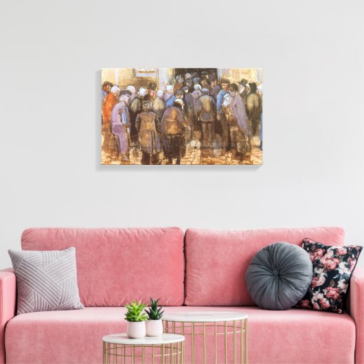 Vincent van Gogh Staatsloterij Kantoor (Slecht Gel Canvas Afdruk (Insitu (Woonkamer))