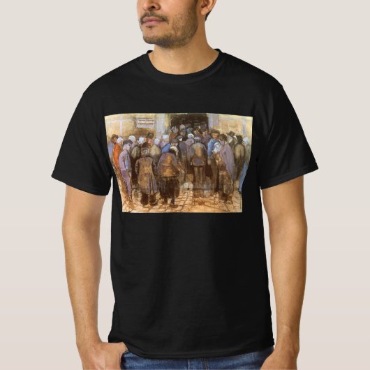 Vincent van Gogh Staatsloterij Kantoor (Slecht Gel T-shirt (Voorkant)