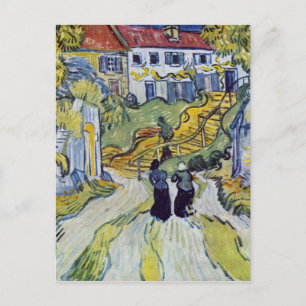 Vincent van Gogh - Stairway in Auvers Briefkaart