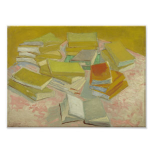 Vincent van Gogh - Stapels Franse romans Foto Afdruk