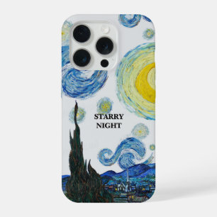 Vincent Van Gogh Starnacht Hoesje voor Telefoon iPhone 15 Pro Case