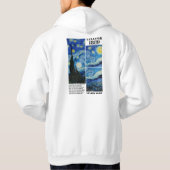 Vincent Van Gogh Starry Night 1889 Art  Hoodie (Achterkant)