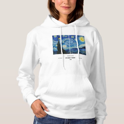 Vincent Van Gogh Starry Night Hoodie (Voorkant)