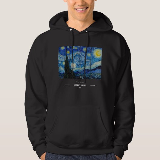 Vincent Van Gogh Starry Night Hoodie (Voorkant)