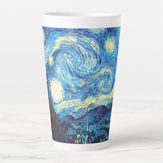 Vincent van Gogh - Starry Night Latte Mug Latte Mok (Voorkant)