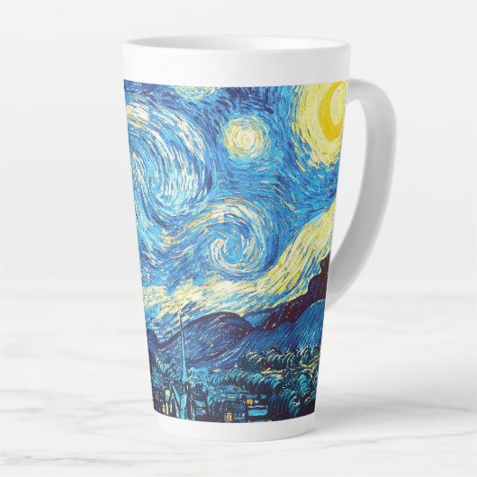 Vincent van Gogh - Starry Night Latte Mug Mok (Rechterhoek)