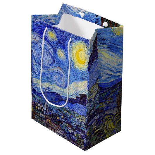 Vincent van Gogh, ” Starry night ” Medium Cadeauzakje (Voorkant Gekanteld)