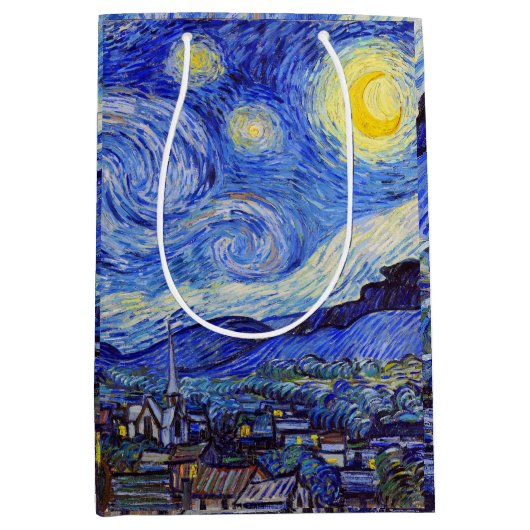 Vincent van Gogh, ” Starry night ” Medium Cadeauzakje (Voorkant)