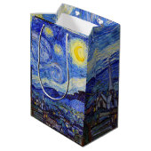 Vincent van Gogh, ” Starry night ” Medium Cadeauzakje (Achterkant Gekanteld)