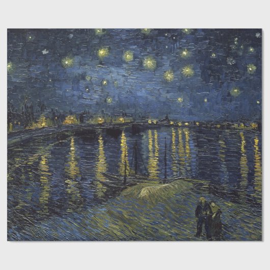 Vincent van Gogh Starry Night over de Rhone Cadeaupapier (Vlak)