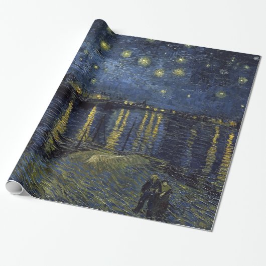 Vincent van Gogh Starry Night over de Rhone Cadeaupapier (Uitgerold)