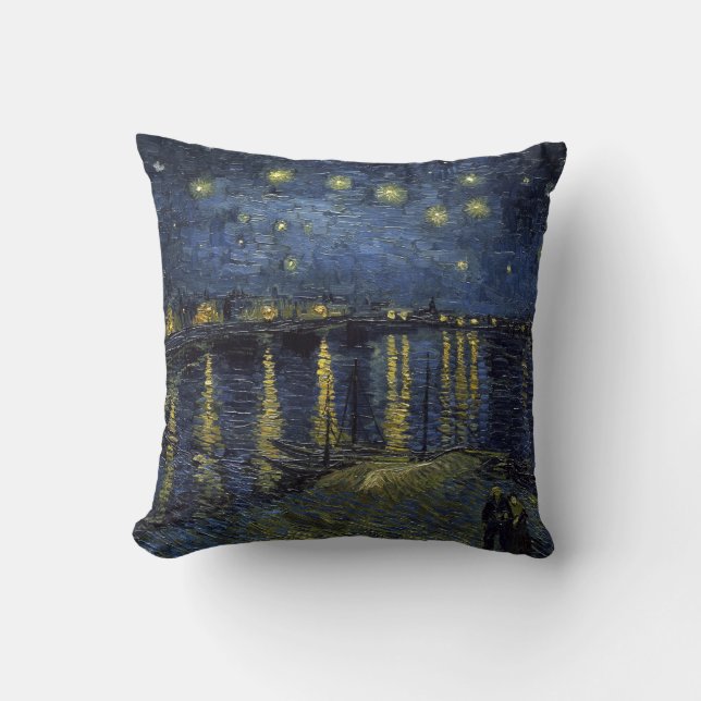 Vincent van Gogh Starry Night over de Rhone Kussen (Voorkant)