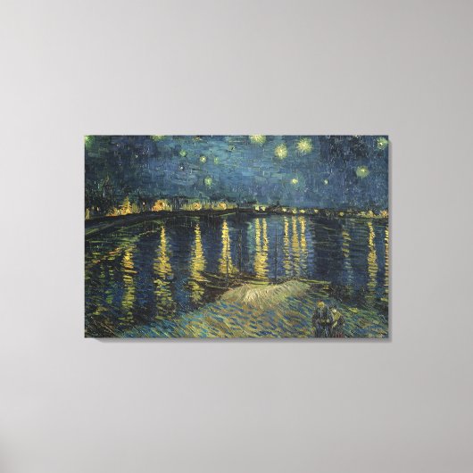 Vincent van Gogh | Starry Night Over the Rhone Canvas Afdruk (Voorkant)
