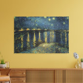 Vincent van Gogh | Starry Night Over the Rhone Canvas Afdruk (Insitu (Woonkamer))