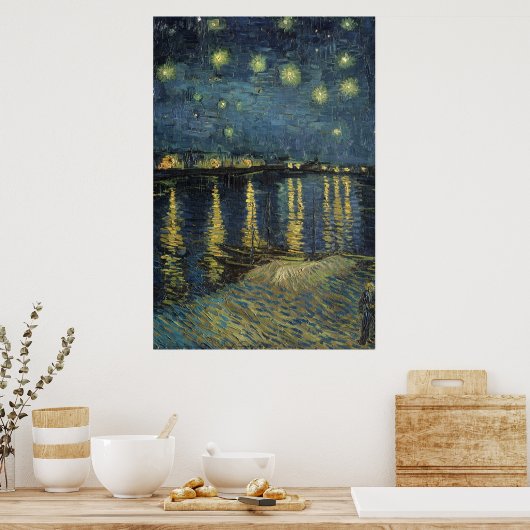 Vincent van Gogh | Starry Night Over the Rhone Poster (Keuken)