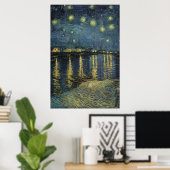 Vincent van Gogh | Starry Night Over the Rhone Poster (Thuiskantoor)