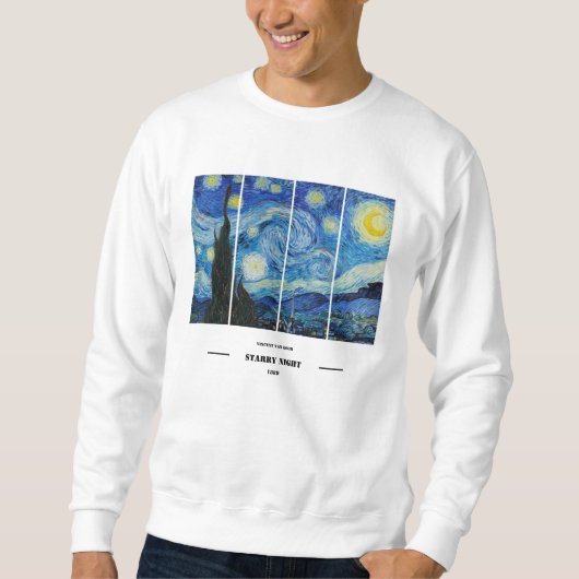 Vincent Van Gogh Starry Night Sweatshirt  (Voorkant)