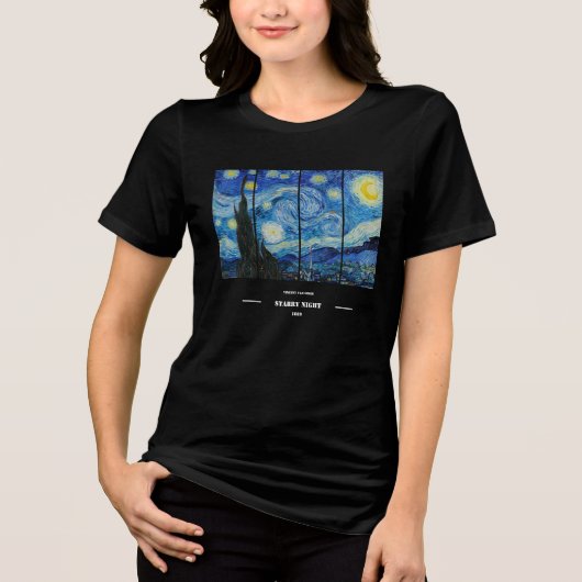 Vincent Van Gogh Starry Night T-Shirt (Voorkant)