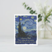 Vincent van Gogh Stars laat me dromen over CC0774  Briefkaart (Staand voorkant)