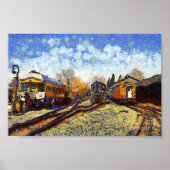 Vincent van Gogh, station Poster (Voorkant)