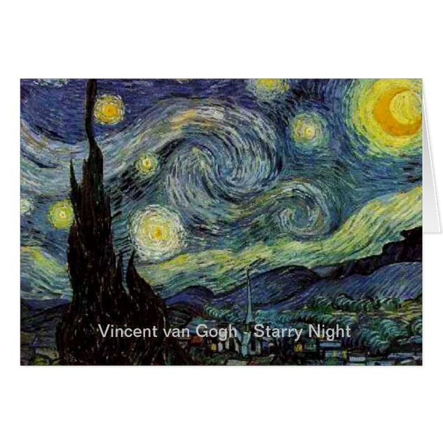 Vincent van Gogh - Sterrennacht (Voorkant Horizontaal)