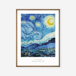 Vincent Van Gogh Sterrennacht 1889 Art Exhibit Poster