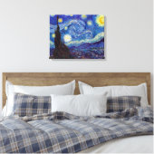 VINCENT VAN GOGH - Sterrennacht 1889 Canvas Afdruk (Insitu (Slaapkamer))