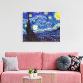 VINCENT VAN GOGH - Sterrennacht 1889 Canvas Afdruk (Insitu (Woonkamer))
