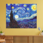 VINCENT VAN GOGH - Sterrennacht 1889 Canvas Afdruk (Insitu (Woonkamer))
