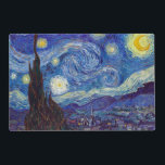 VINCENT VAN GOGH - Sterrennacht 1889 Gelamineerde Placemat<br><div class="desc">VINCENT VAN GOGH - Sterrennacht 1889Olie op doek</div>