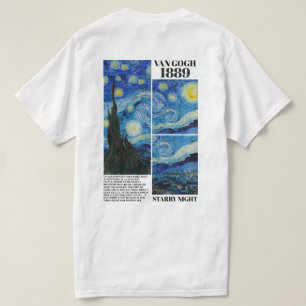 Vincent Van Gogh Sterrennacht 1889 Kunst T-shirt