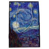 VINCENT VAN GOGH - Sterrennacht 1889 Medium Cadeauzakje (Voorkant)